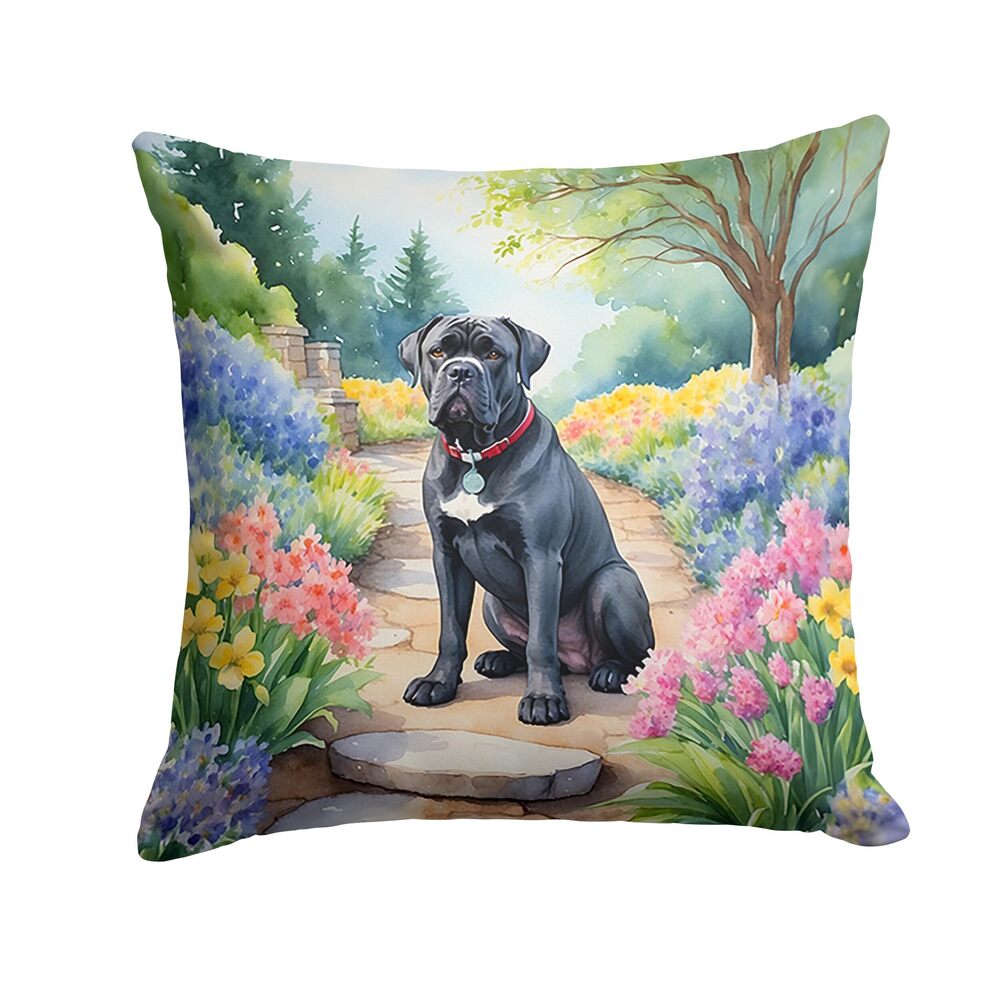 8449 Spring Path Throw Pillow, 18Hx18W, Cane Corso 6591